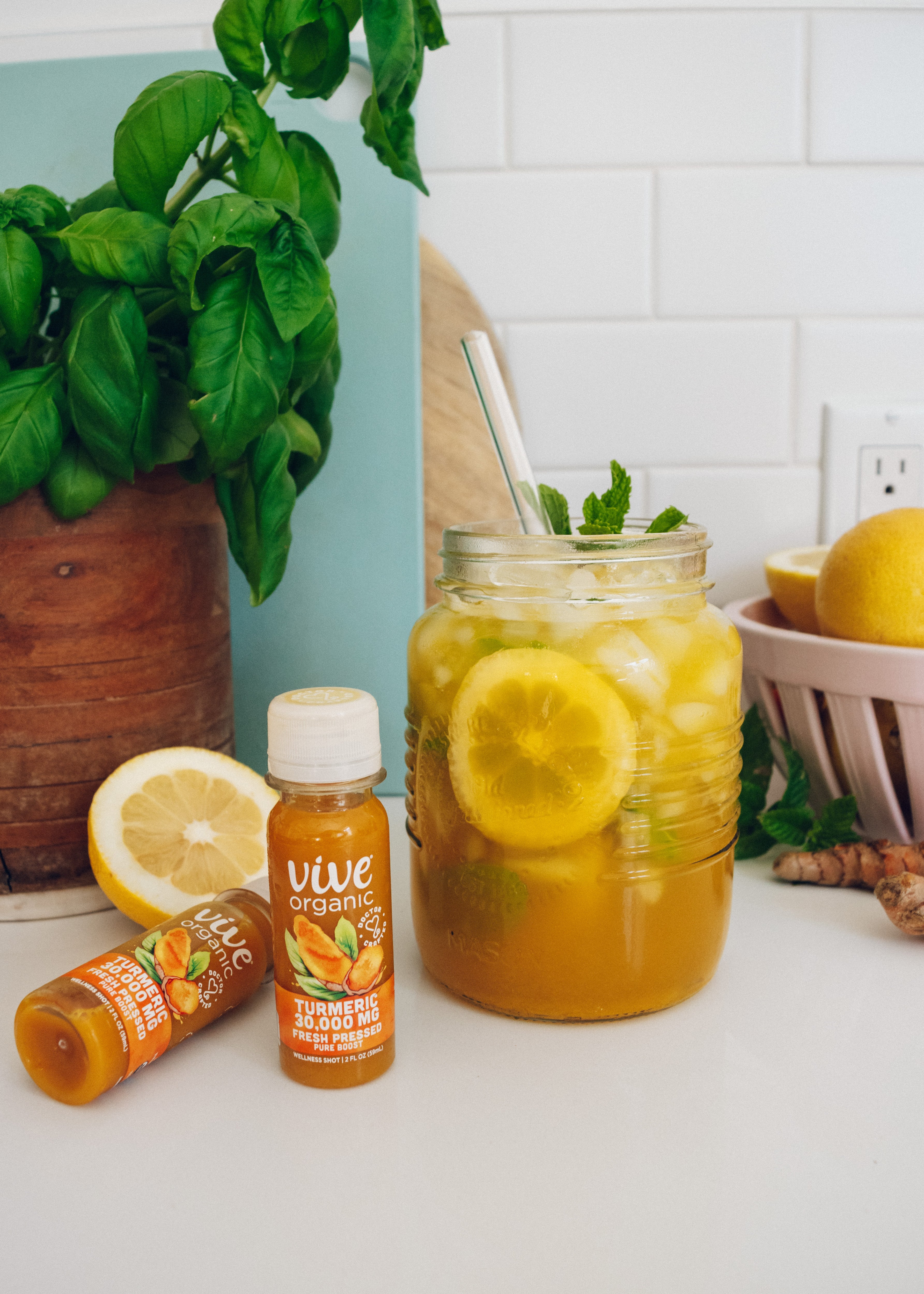 Minty Turmeric Lemonade