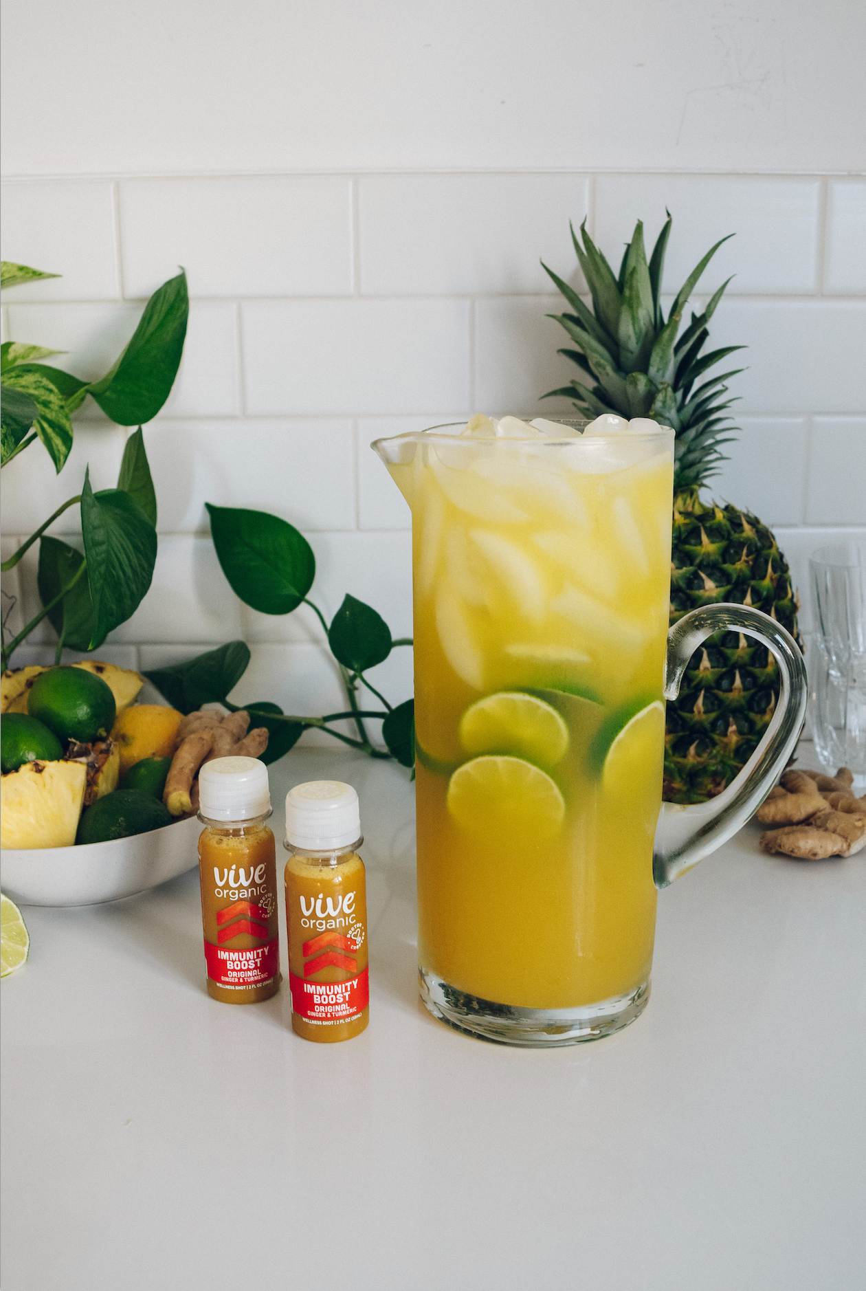 Pineapple Ginger Margarita Mocktail