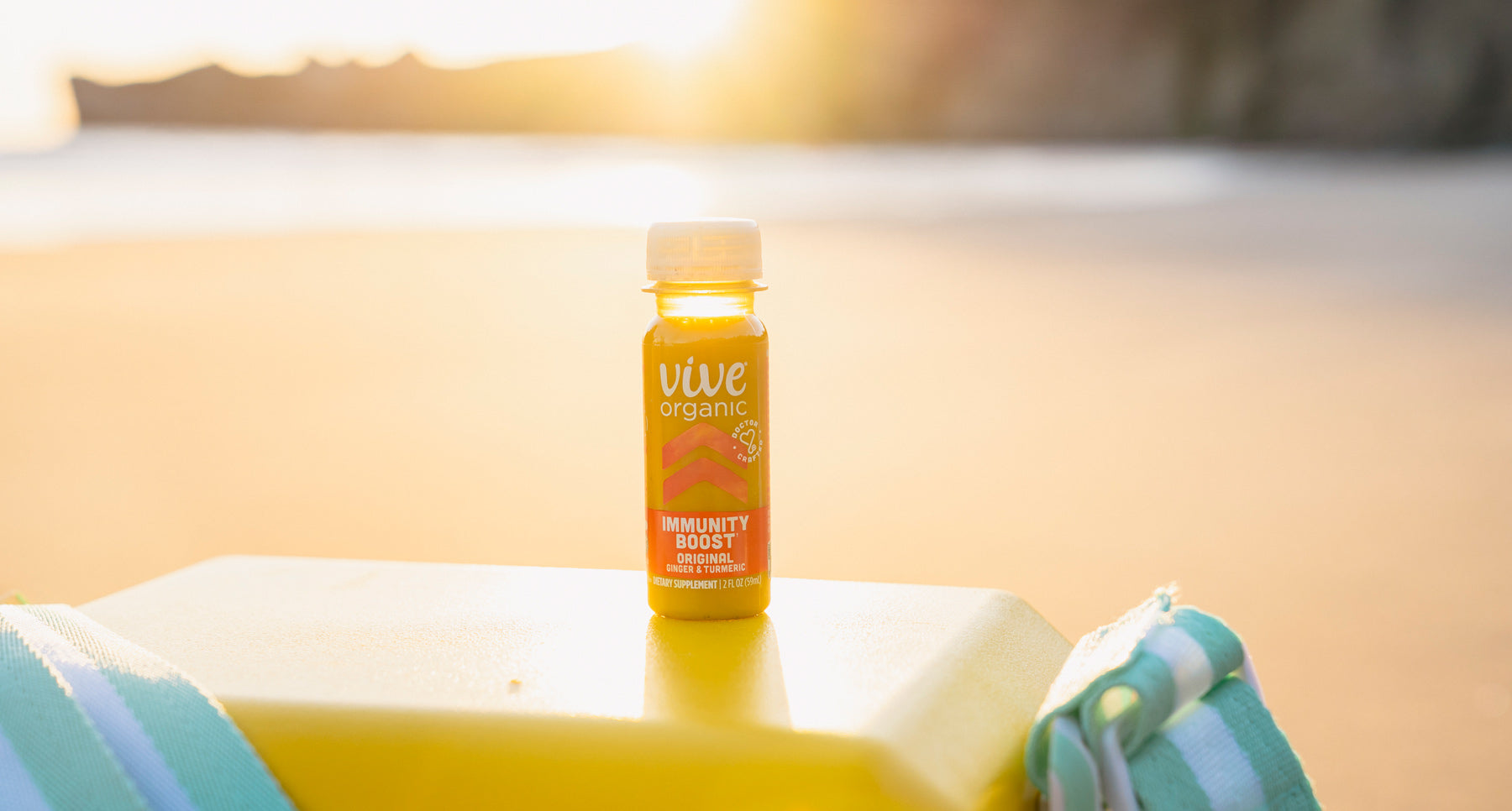 vive immunity boost shot at the beach