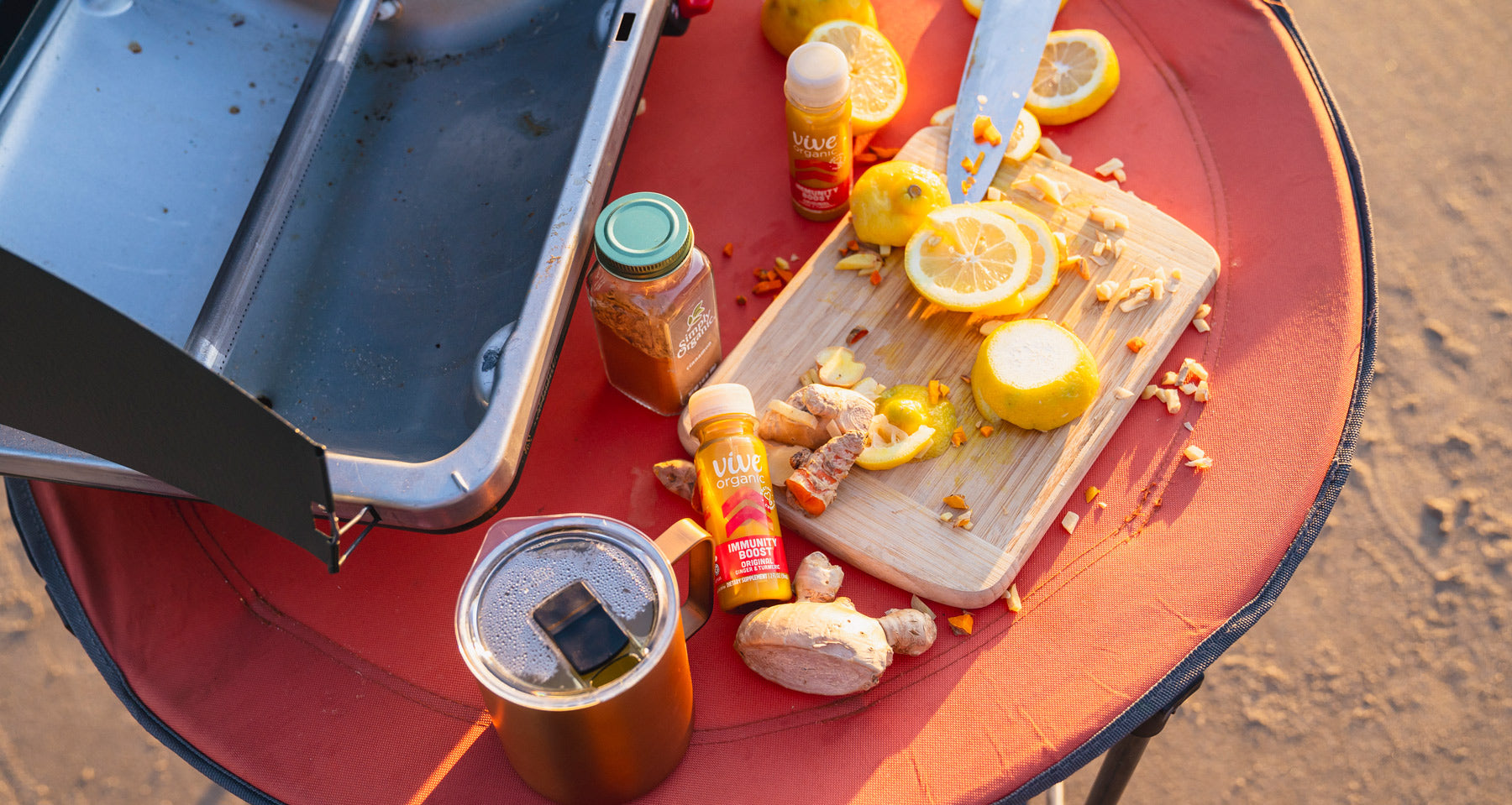 Vive Wellness Shots with ginger and lemon