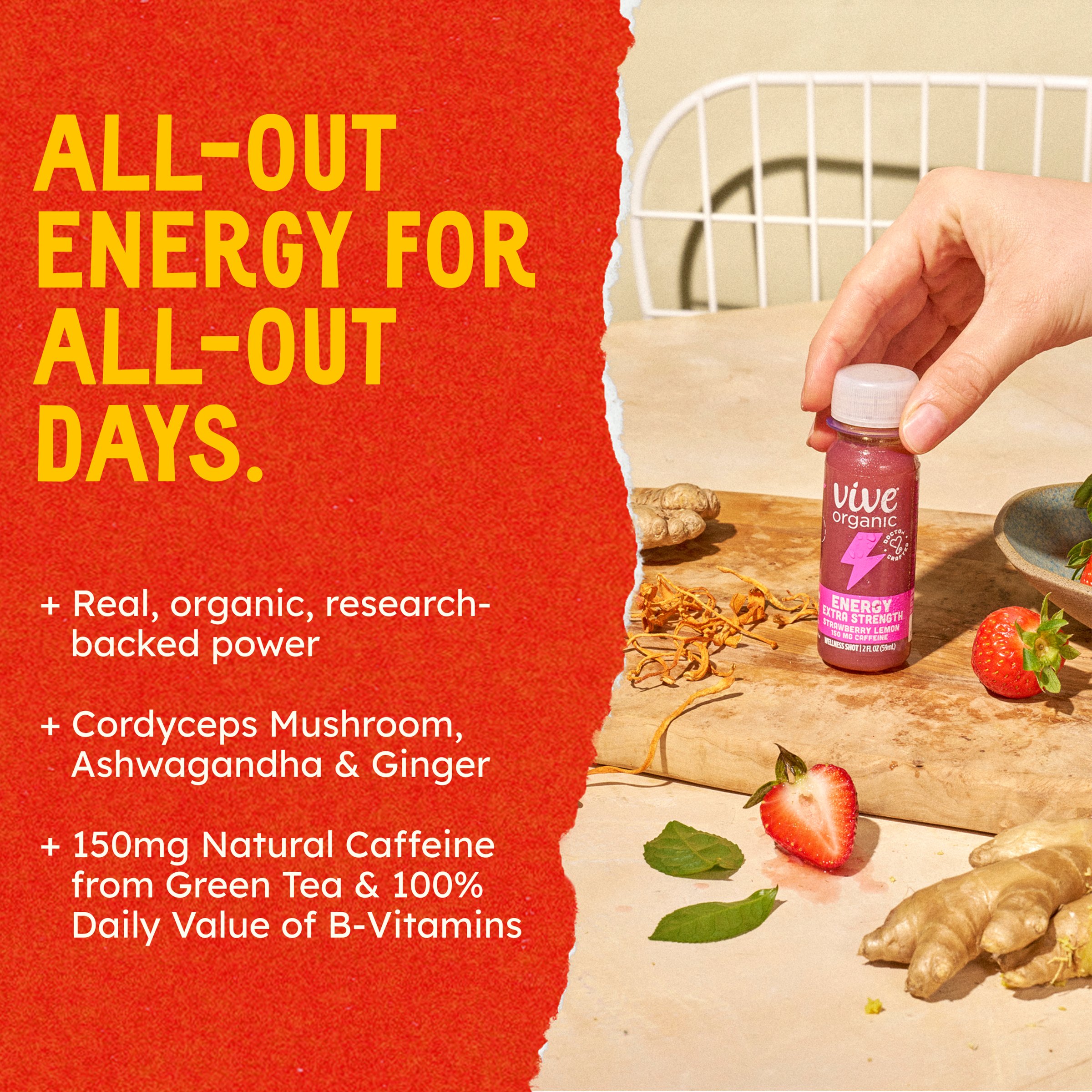 Energy Extra Strength Strawberry Lemon