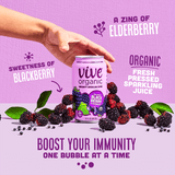 Blackberry Elderberry Sparkling Immunity Drink